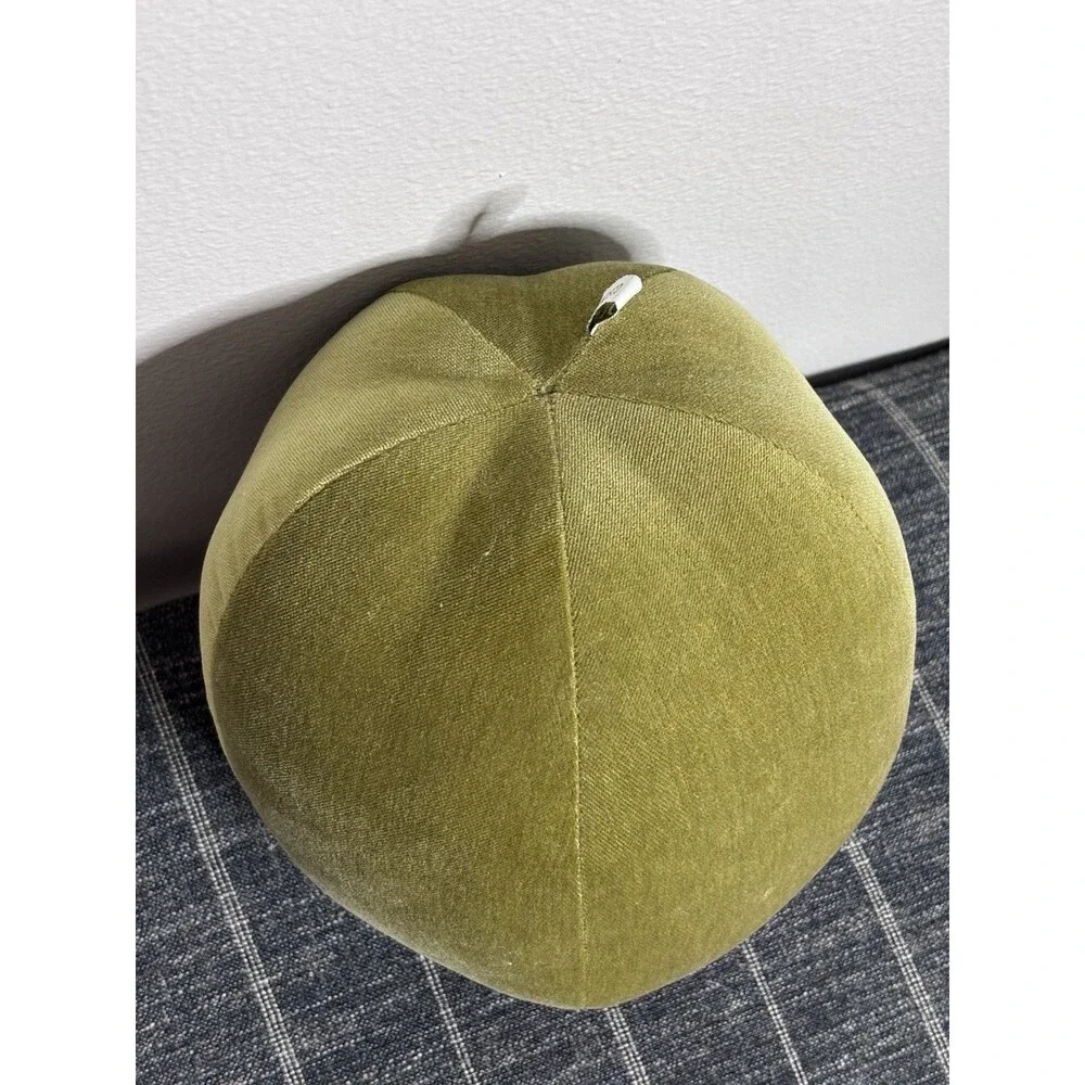 10” Oi San Francisco Pimento Olive Pillow Plush Decor Velvet Martini Bar